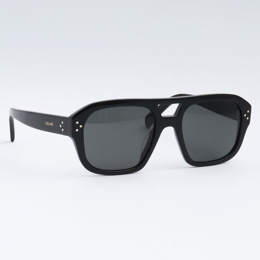 CELINE Black Square Frame Sunglasses Size ONE SIZE