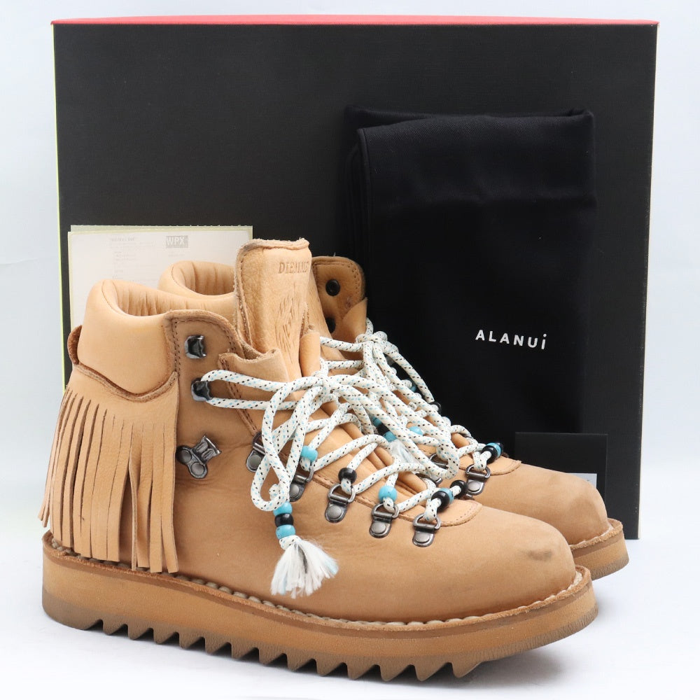 ALANUI x DIEMME Roccia Fringe Ankle Boots Beige Size EU 41