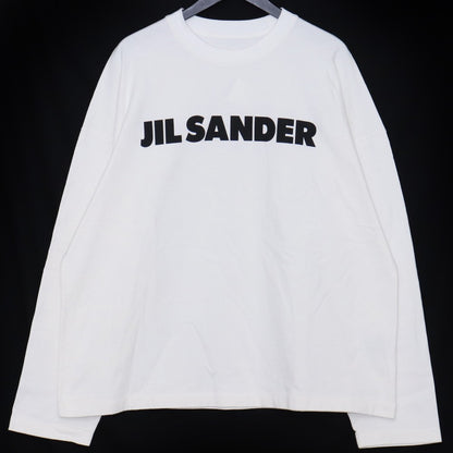 JIL SANDER Logo Long Sleeve T-Shirt White Size L