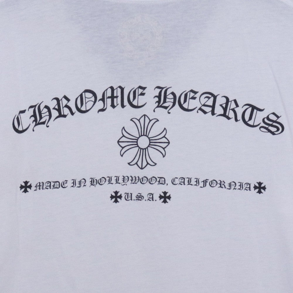 CHROME HEARTS Back Arch Logo CH Plus T-Shirt White Size M