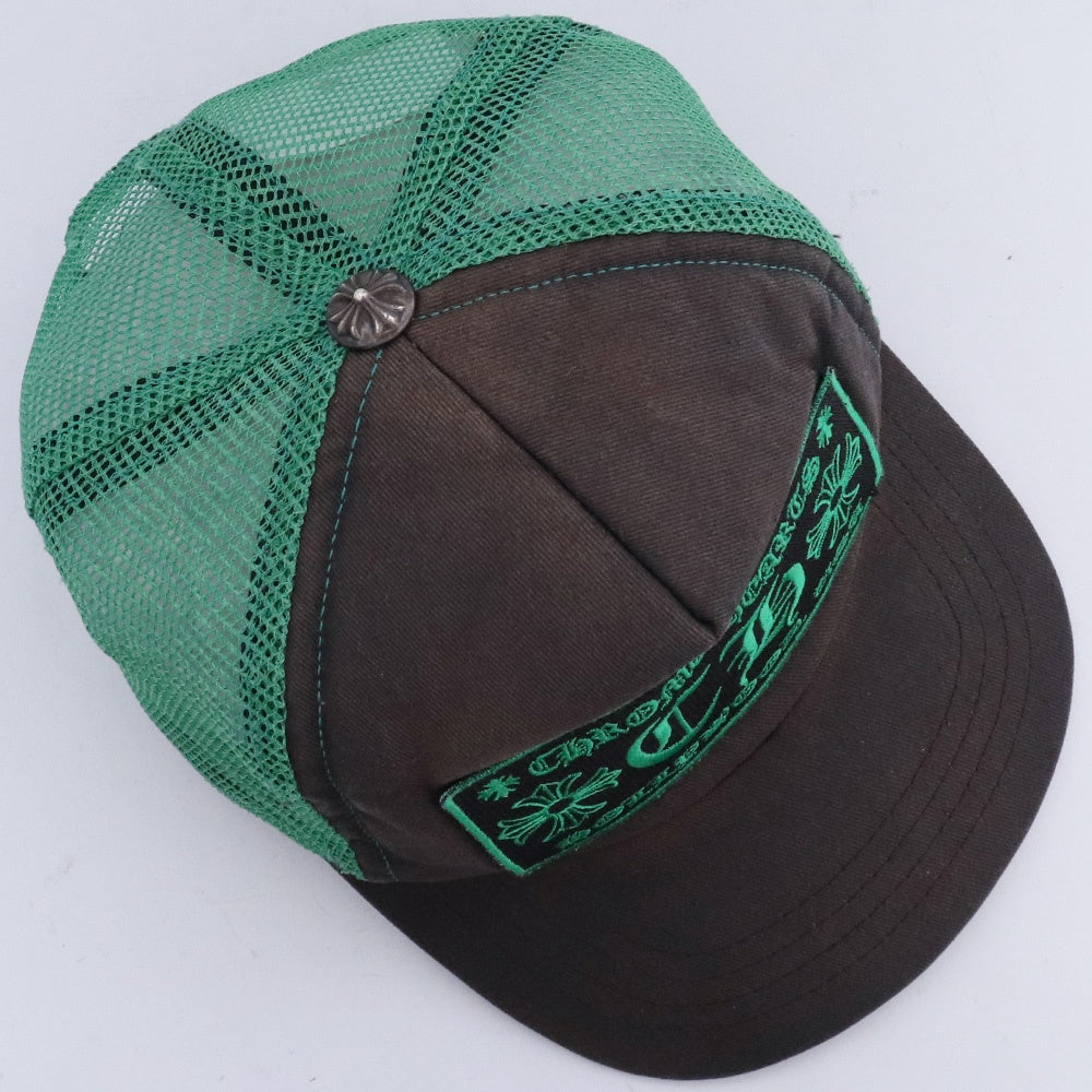 CHROME HEARTS Trucker Mesh Cap Black Green Size F