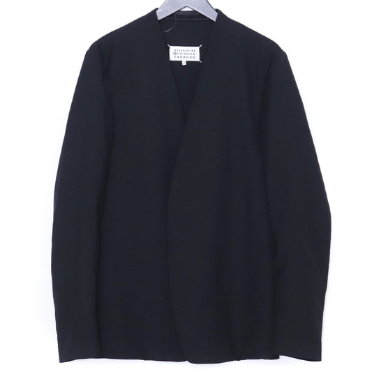 MAISON MARGIELA 21SS No Collar Tailored Jacket Black Size 44