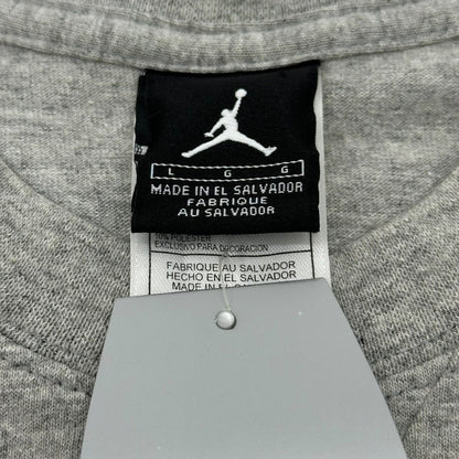 NIKE 90s Jordan Wing Logo 3D Print T-Shirt Gray Size L