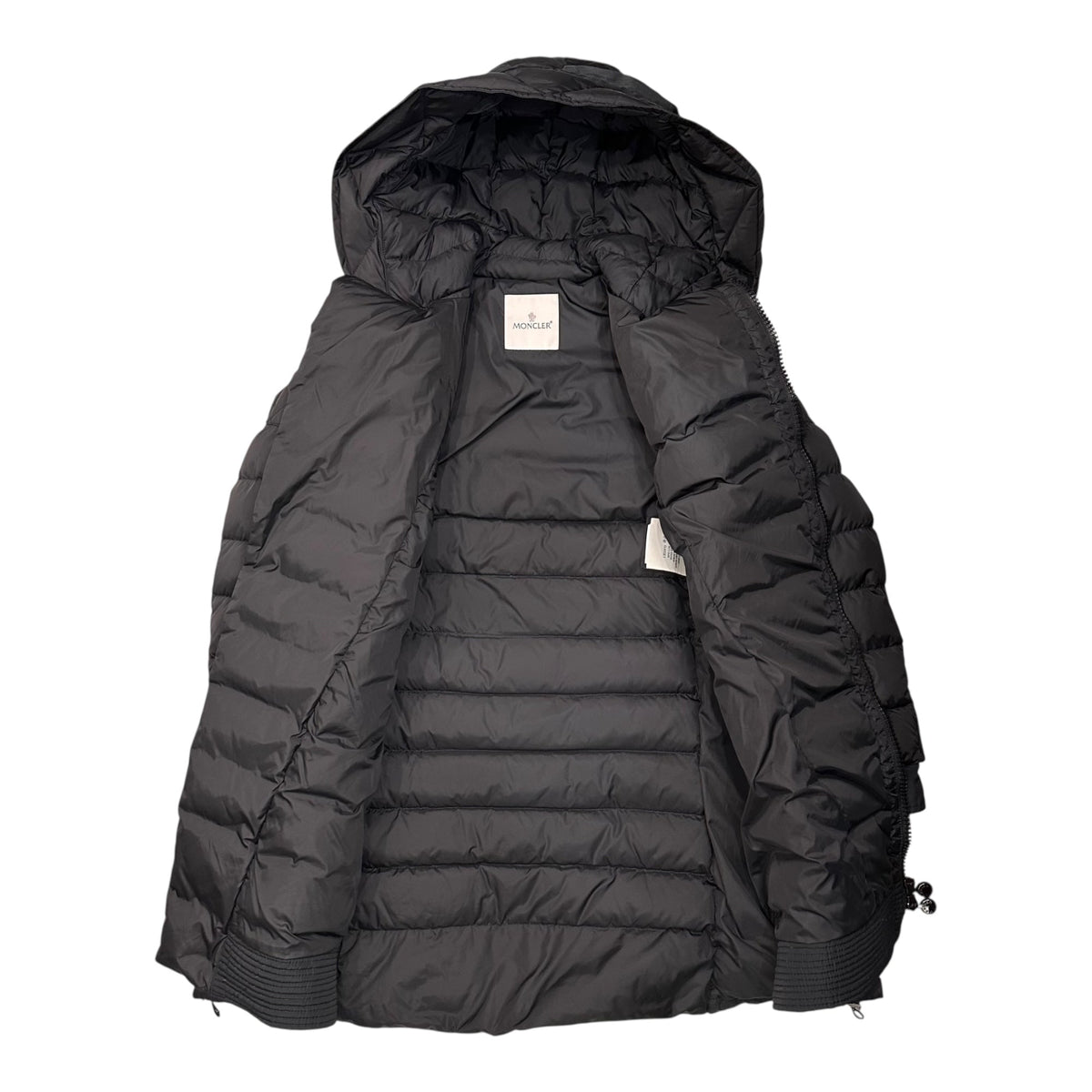 MONCLER GISELE Hooded Quilted Down Coat Size 2