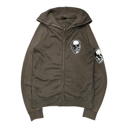 NUMBER (N)INE 04SS DBD Skull Patch Hoodie Brown Size 2