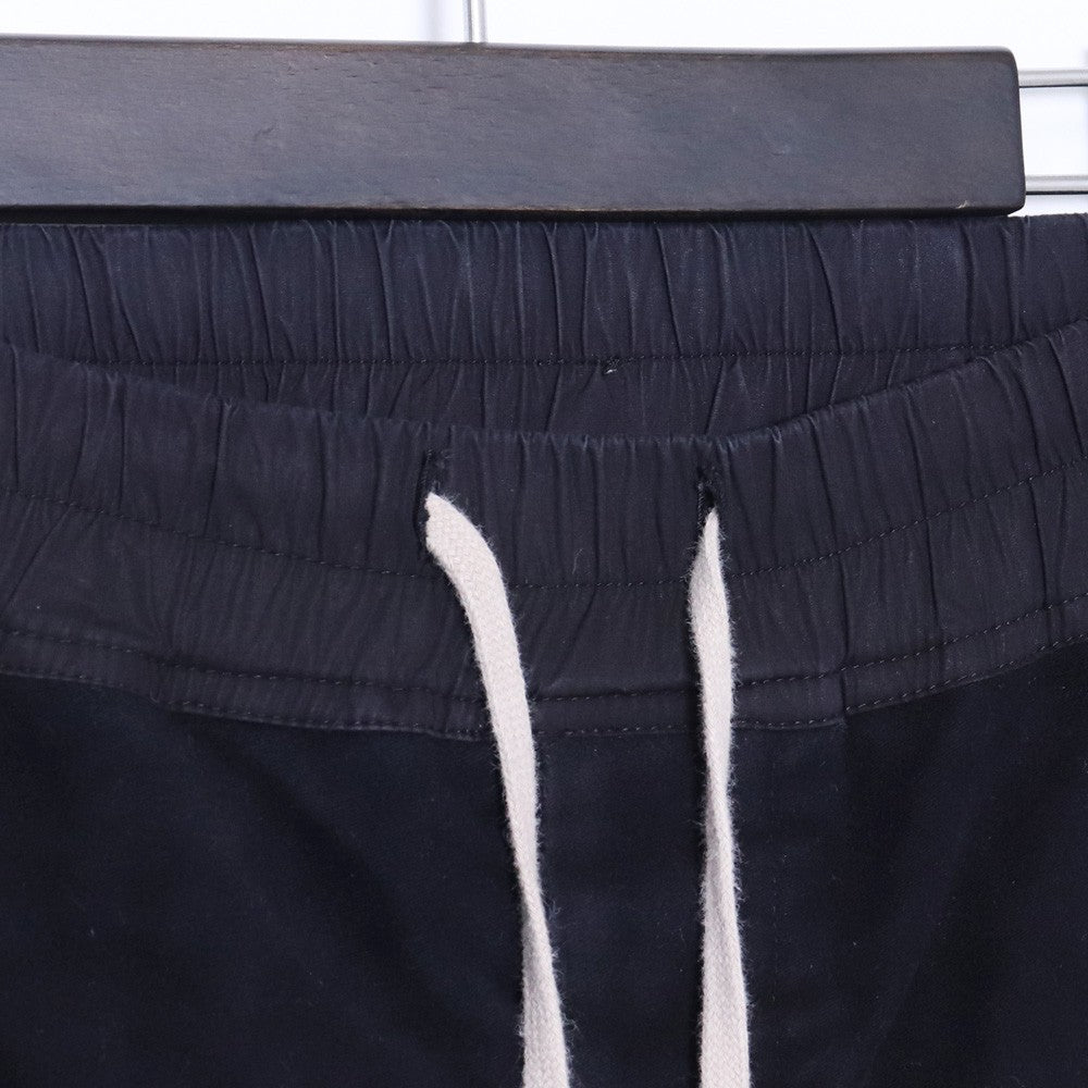 RICK OWENS 13AW Moleskin Drawstring Pants Black Size 46