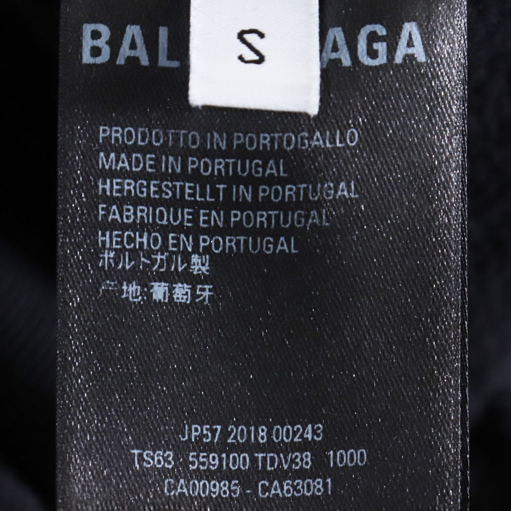 BALENCIAGA 19SS Speed Hunters Zip Up Hoodie Black Size S