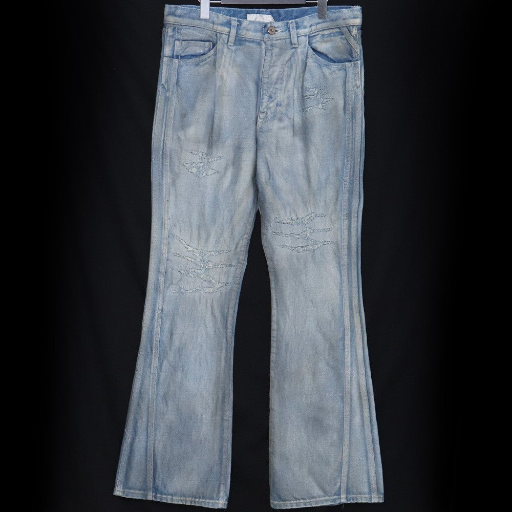 Denim Flare Boro 25SS Triple Seams 6P Denim Blue Size 2